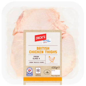Jack's British Chicken Thighs 430g