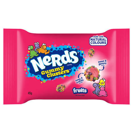 Nerds Gummy Clusters Fruits Flavour 45g