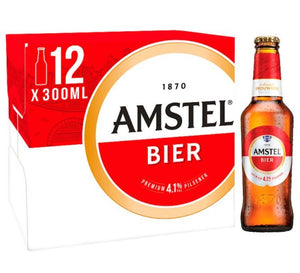 Amstel Lager Beer Bottle 12x300ml