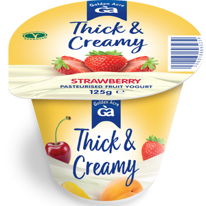 GA Thick & Creamy Strawberry Flavoured Yogurt 125g