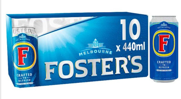 Foster's Lager Beer 10x440ml