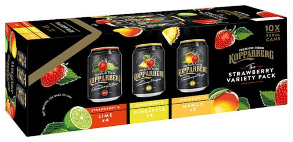 Kopparberg Premium Cider The Strawberry Variety Pack 10 x 330ml