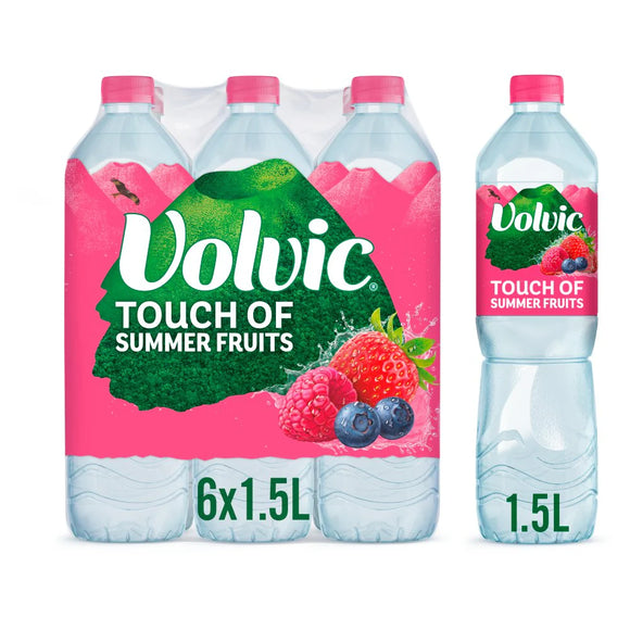 Volvic Touch of Summer Fruits Still Water 6x1.5l