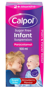 Calpol Infant Sugar-Free Oral Suspension Paracetamol 2+ Months 100ml