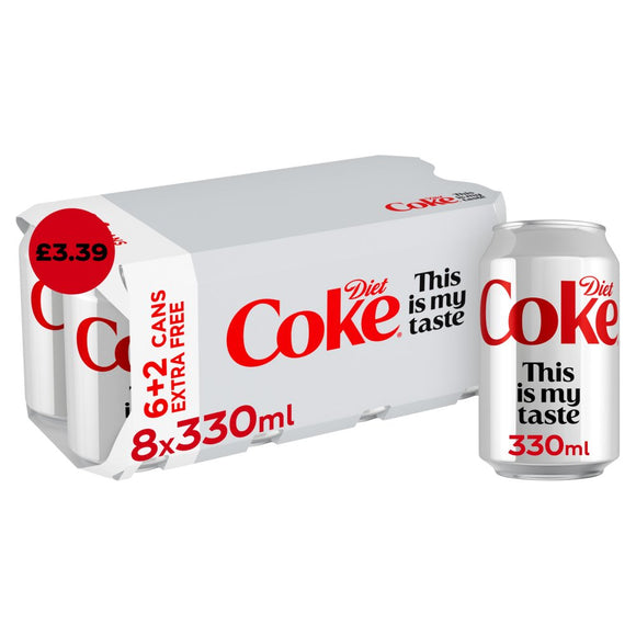 Diet Coke 8x330ml