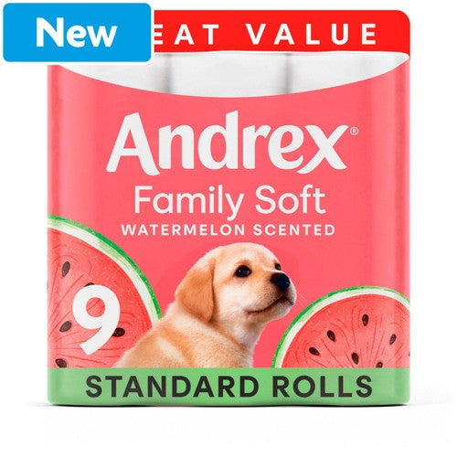 Andrex Family Soft Watermelon Wow 9rolls