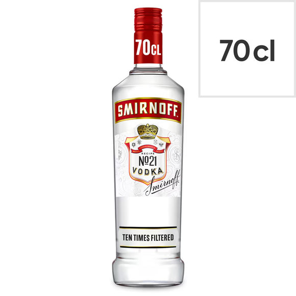 Smirnoff No.21 Red Label Vodka 70cl