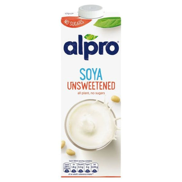 Alpro Soya Milk Unsweetened 1Ltr