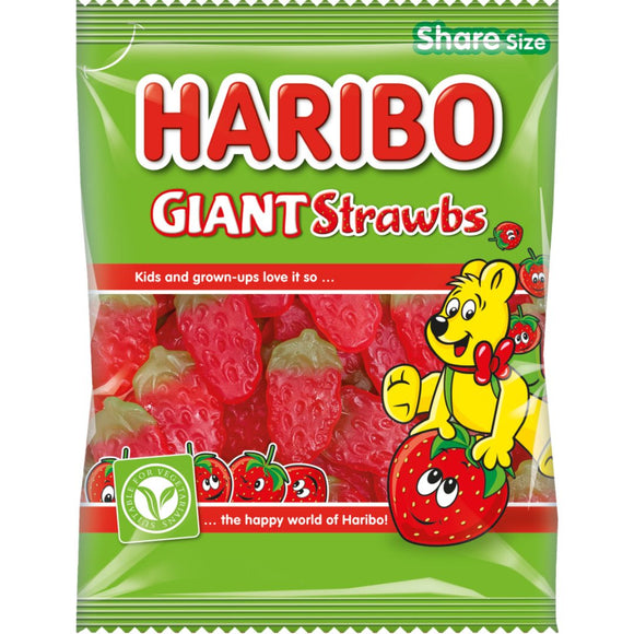 Haribo Giant Strawbs 140g