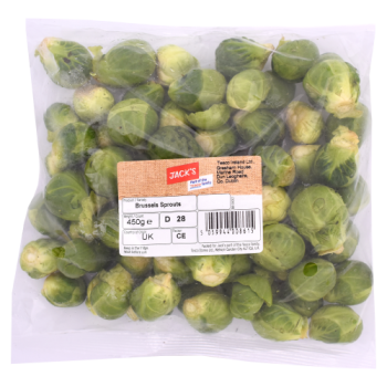 Jack's Prepack Brussels Sprouts 450g