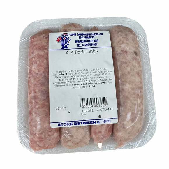 Dawson’s 4x Pork links