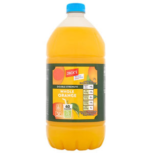 Jack’s Whole Orange Squash NAS 1.5ltr