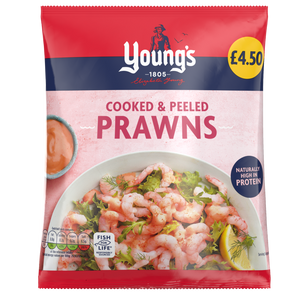 Youngs Cooked & Peeled Prawns 180g