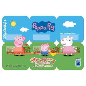 Peppa Pig Kids Strawberry Yogurt Pots 6x45g