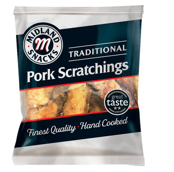 Midland Snacks Traditional Pork Scratchings 40g