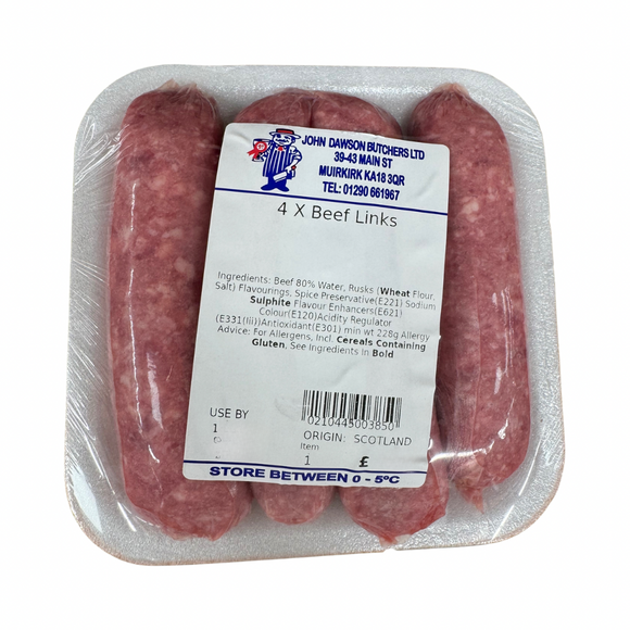 Dawson’s 4x Beef links