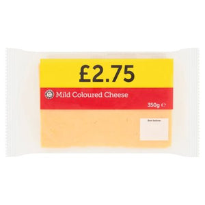 Euro Shopper Mild Coloured Cheese 350g