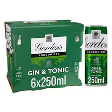 Gordon’s Gin & Tonic 6x250ml
