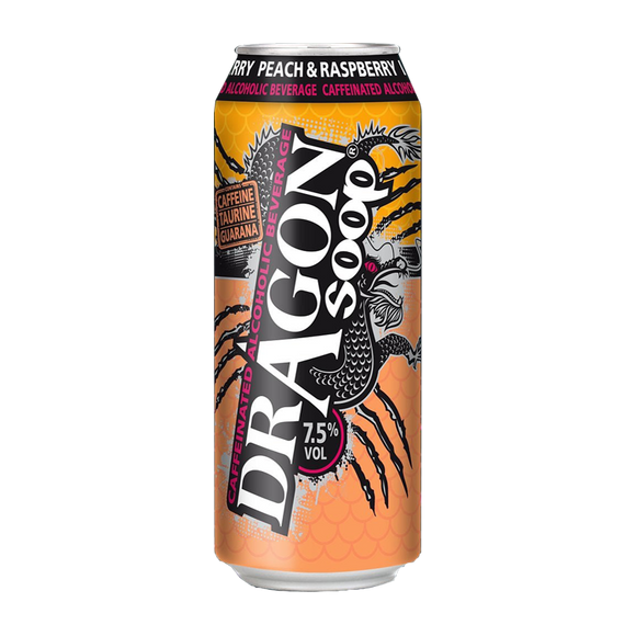 Dragon Soop Peach & Raspberry 500ml