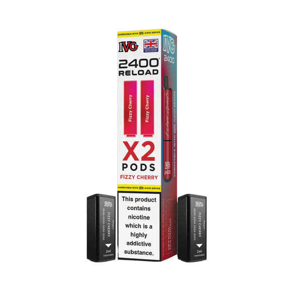 IVG Reload Fizzy Cherry Pods x2 2400