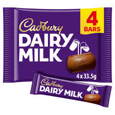 Cadbury Dairy Milk 4pack (4x27.2g)