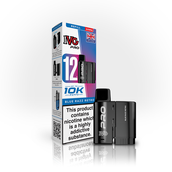 IVG Pro Blue Razz Retro Pod 10k