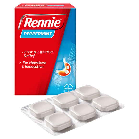 Rennie Peppermint 24 Chewable Tablets