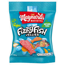 Maynards Fizzy Fish Jellies 130g