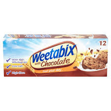 Weetabix chocolate 12 biscuits