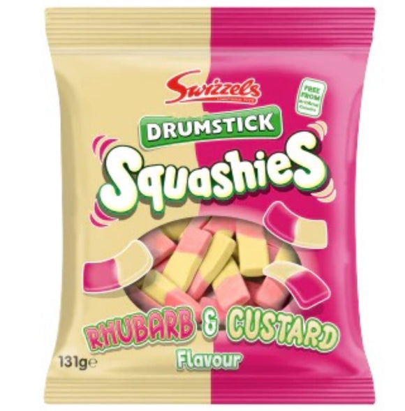 Swizzels Drumstick Squashies Rhubarb & Custard 120g