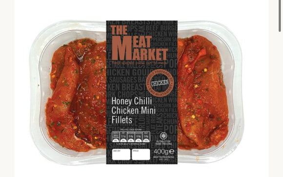 The Meat Market Honey Chilli Chicken Mini Fillets 400g