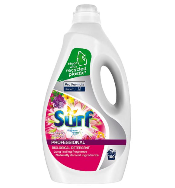 Surf Pro Formula Tropical Lily & Ylang Ylang Professional Biological Detergent Liquid 2 x 5L