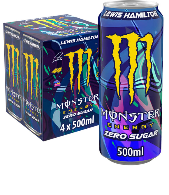 Monster Energy Drink Lewis Hamilton Zero Sugar 4 x 500ml