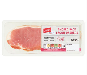 Jack's Smoked Back Bacon Rashers 300g