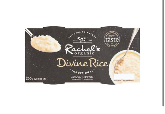 Rachel's Organic Traditional Divine Rice Puddings 2 x 150g