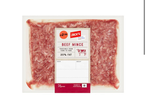 Jack's Beef Mince 400g