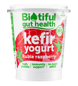 Biotiful Gut Health Kefir Yogurt Rubie Raspberry 350g