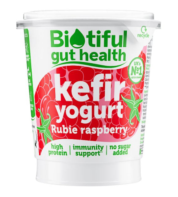 Biotiful Gut Health Kefir Yogurt Rubie Raspberry 350g