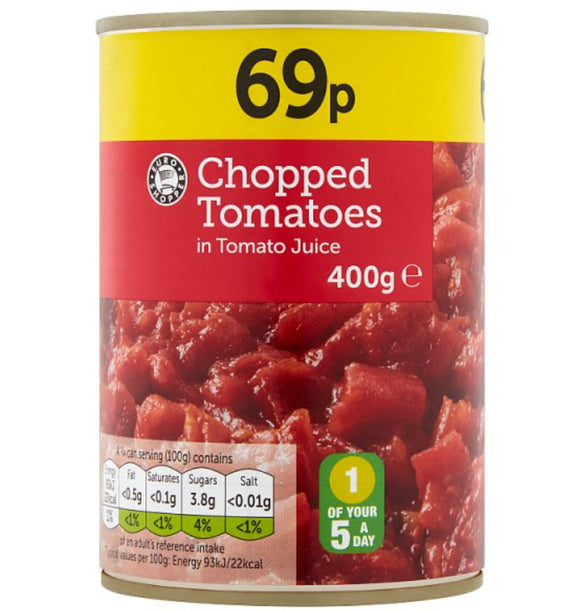 Euro Shopper chopped tomatoes 400g