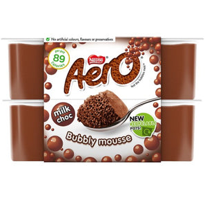 Aero Milk Choc Bubbly Mousse 4 x 59g (236g)