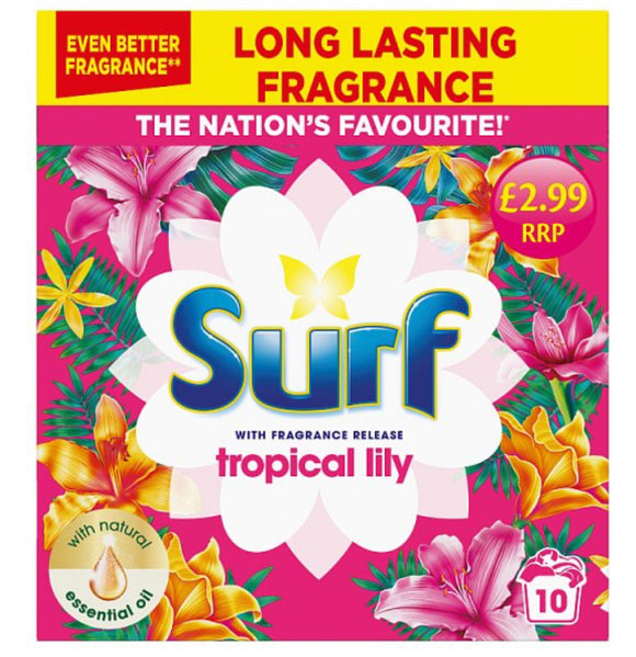 Surf Laundry Powder Tropical Lily 500 g 10 washes