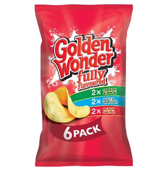 Golden Wonder Fully Flavoured Variety Pack 6 x 25g