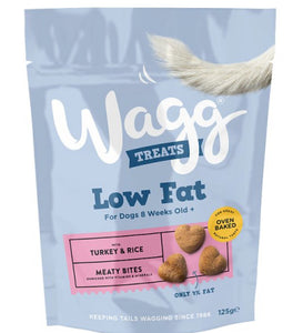 Wagg Low Fat Treats Turkey & Rice 125g