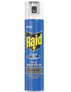 Raid Rapid Action Wasp, Mosquito & Fly Killer Aerosol Spray 300ml