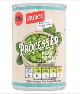 Jack's peas processed 300g