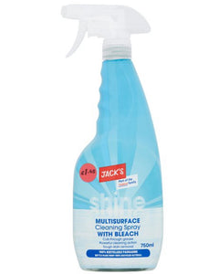 Jack's Shine Multisurface Cleaning Spray with Bleach 750ml