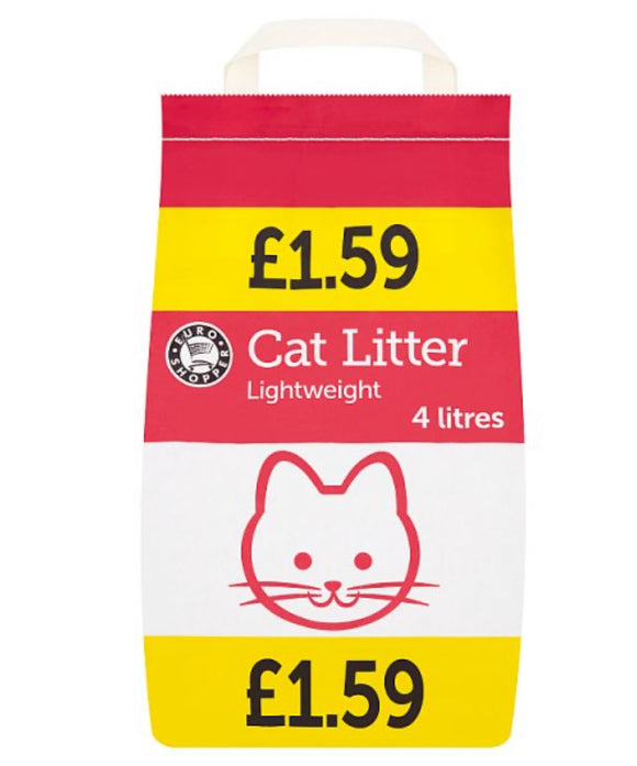 Euro Shopper Cat Litter Lightweight 4 Litres