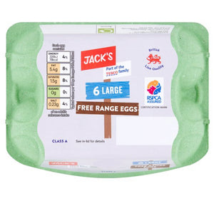 Jack's 6 Large Free Range Eggs