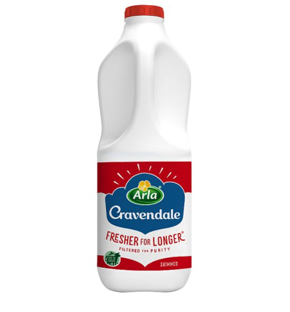 Arla Cravendale Filtered Fresh Skimmed Milk 2L Fresher for Longer