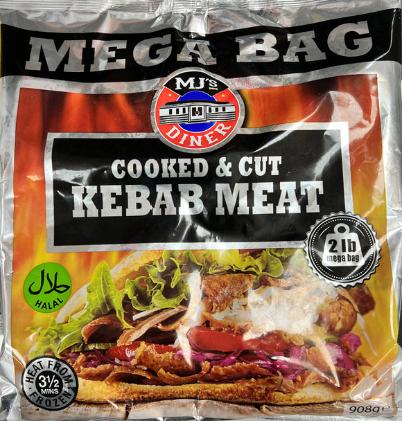 MJ's Cooked & Cut Kebab Meat 908g